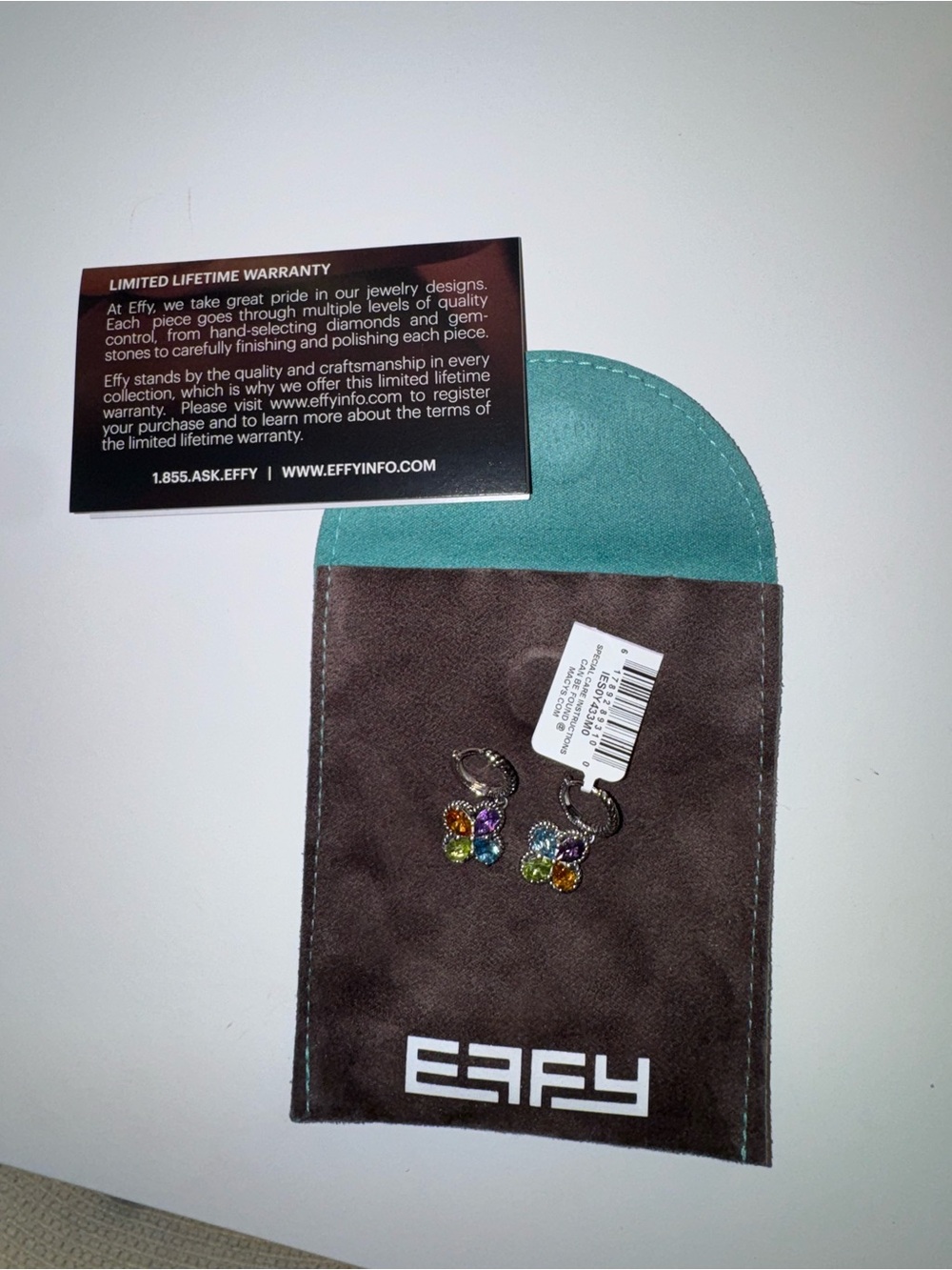 EFFY sterling silver gemstone earrings